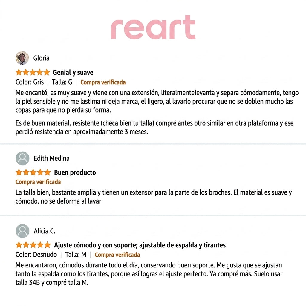 Bra sin varillas Reart™